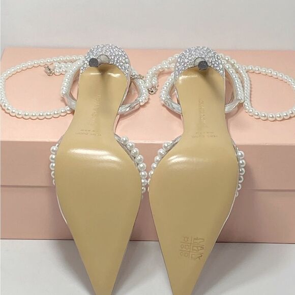 Mach & Mach Diamond Of Elizabeth PVC Embellished High-Heel Pumps size 38.5 - Picture 14 of 14